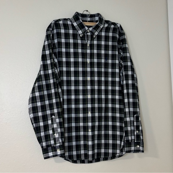 Polo Ralph Lauren Men Green Plaid Performance Flannel Shirt - Picture 9 of 11